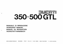Ducati 350-500 GTL werkplaats & parts handboek - cat1