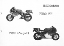 Ducati 750 F1 werkplaats & parts handboek - cat3