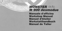 Ducati Monster t/m Bj 1998 werkplaats handboek en owners manual - cat5